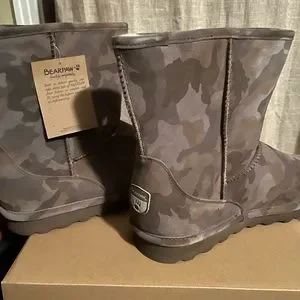 BearPaw Shoes Nwt Bearpaw Mens Sheepskin Camouflage Boots Size 4 Poshmark